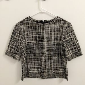 Theory Black and White Top